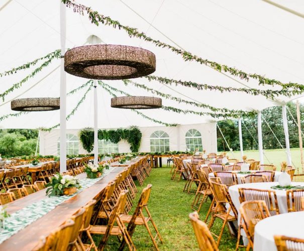 Outdoor weddings aren’t just for the summer anymore! With a tent, you can celebrate your love for nature without having to wait until June or July.