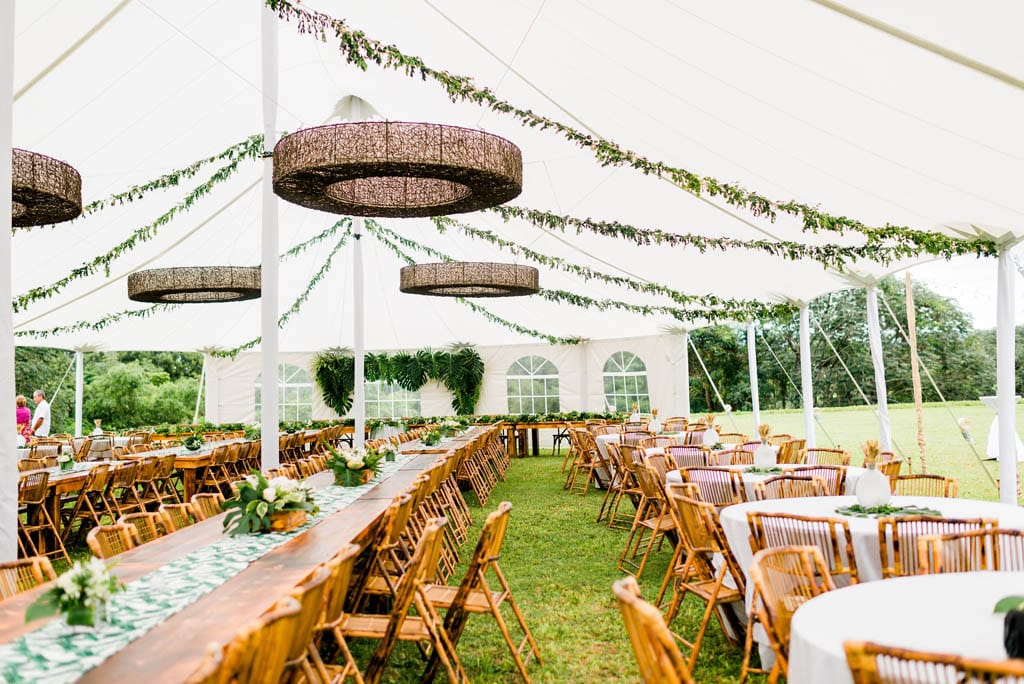 Party tent online wedding