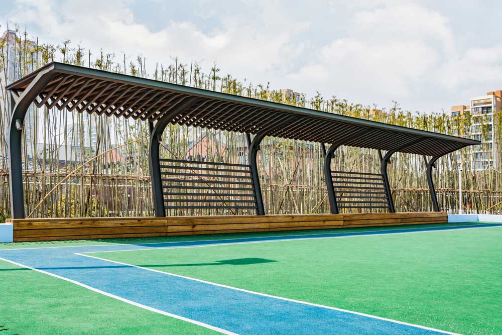 School Bleacher Shades