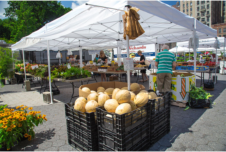 Farmers market outlet tent