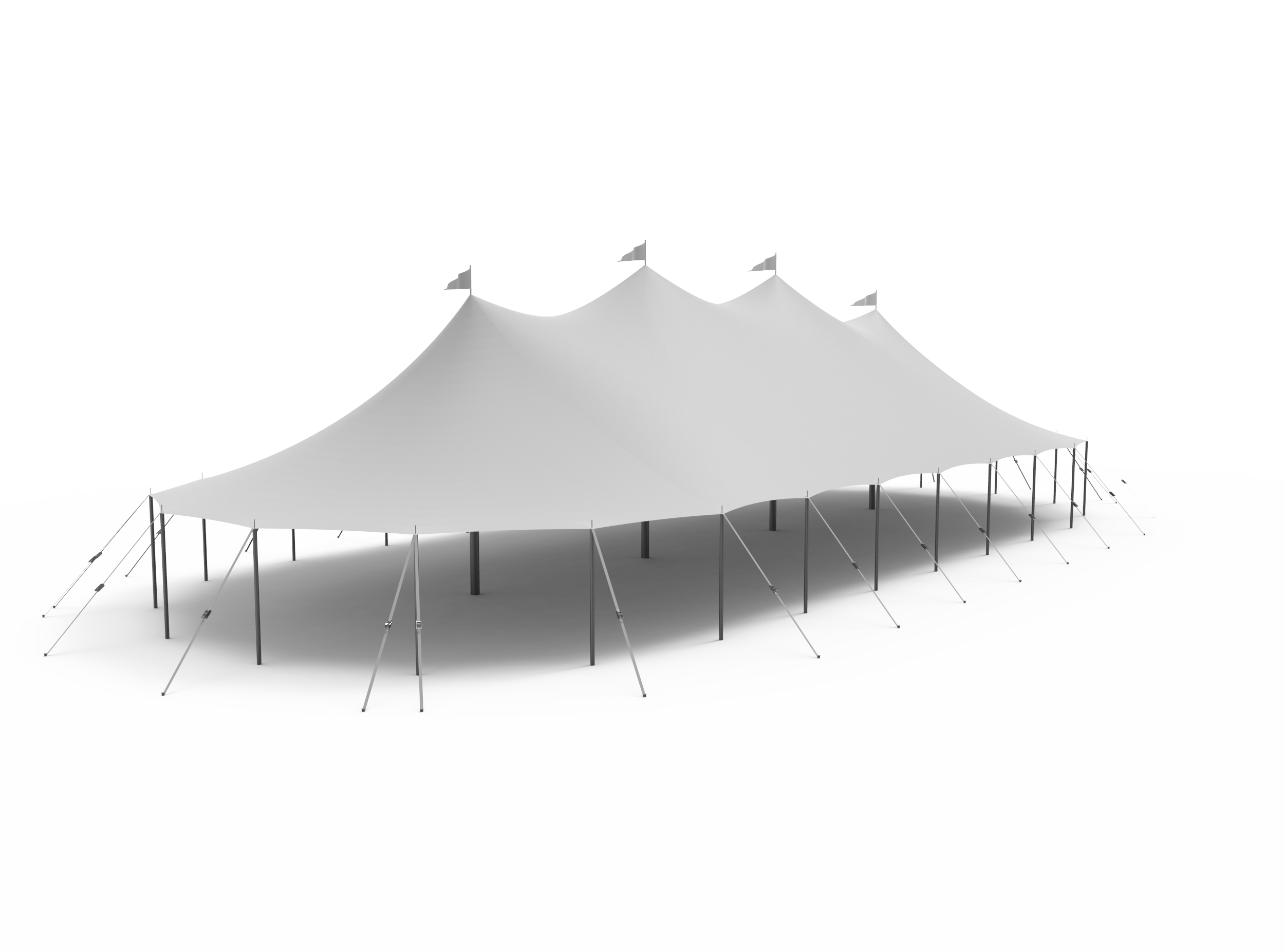Large pole tent rendering Anchor Industries outdoor events