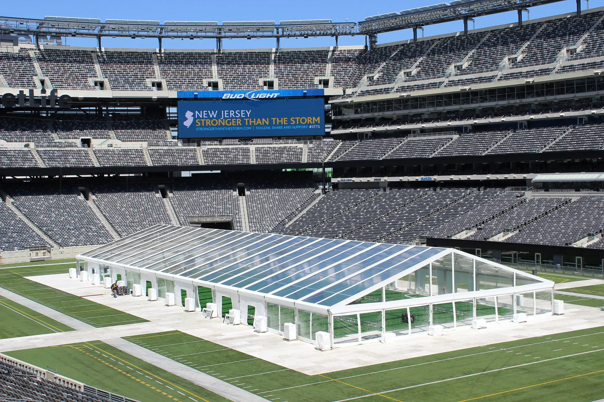 Stadium clear span tent structure Anchor Industries